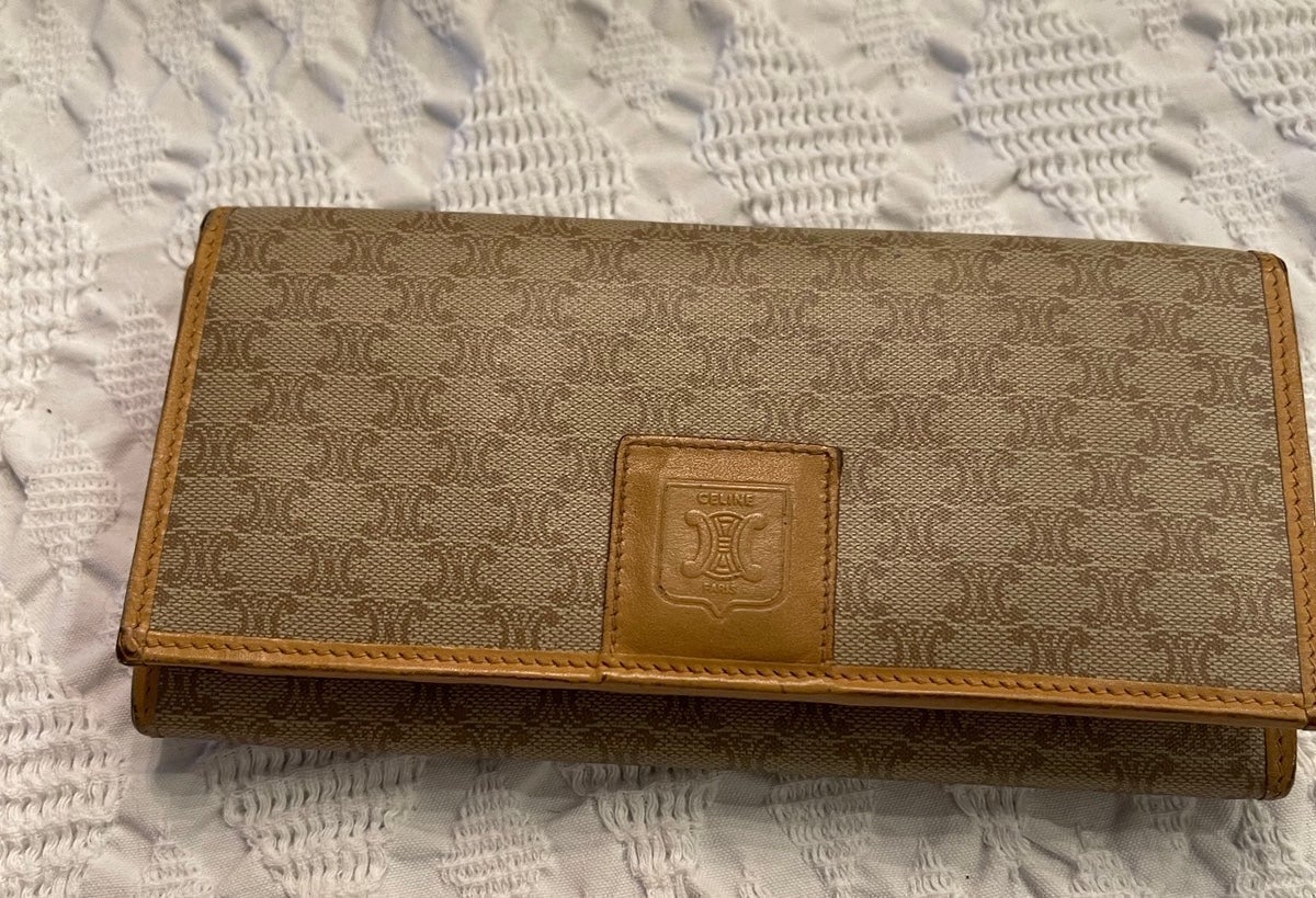 Celine Paris macadam vintage wallet Authentic