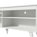 TV Stand for TVs up to 65 with Wire Management and Storage Shelves (White)