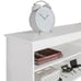 TV Stand for TVs up to 65 with Wire Management and Storage Shelves (White)