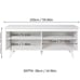 TV Stand for TVs up to 65 with Wire Management and Storage Shelves (White)