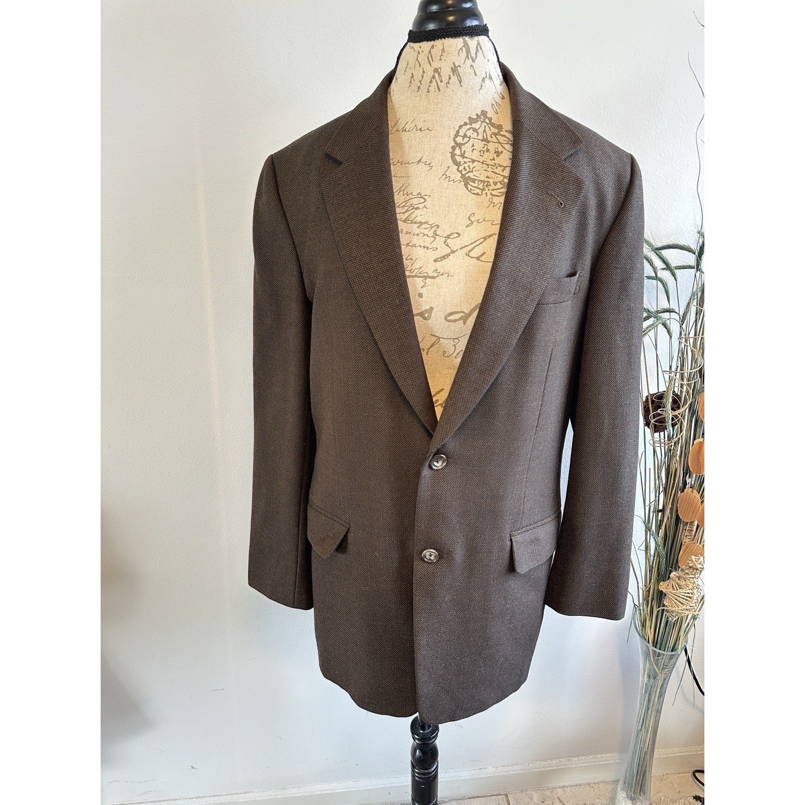 Beautiful People Loro Piana Fabric Super110's Brown Blazer Tailored Used Vintage