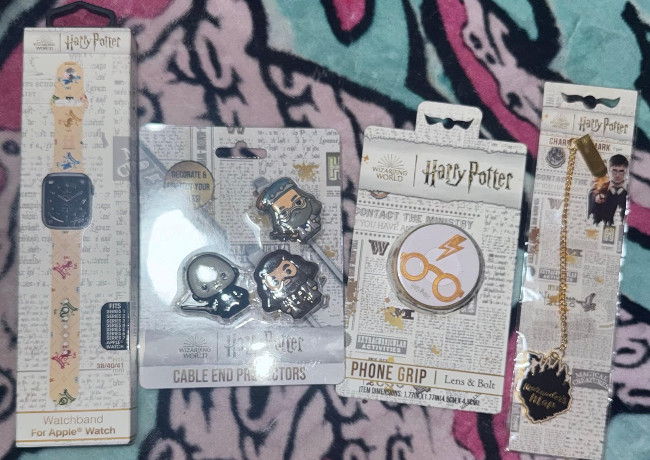 Harry Potter accessories lot mug, socks, watch band, book mark, pop socket, etc
