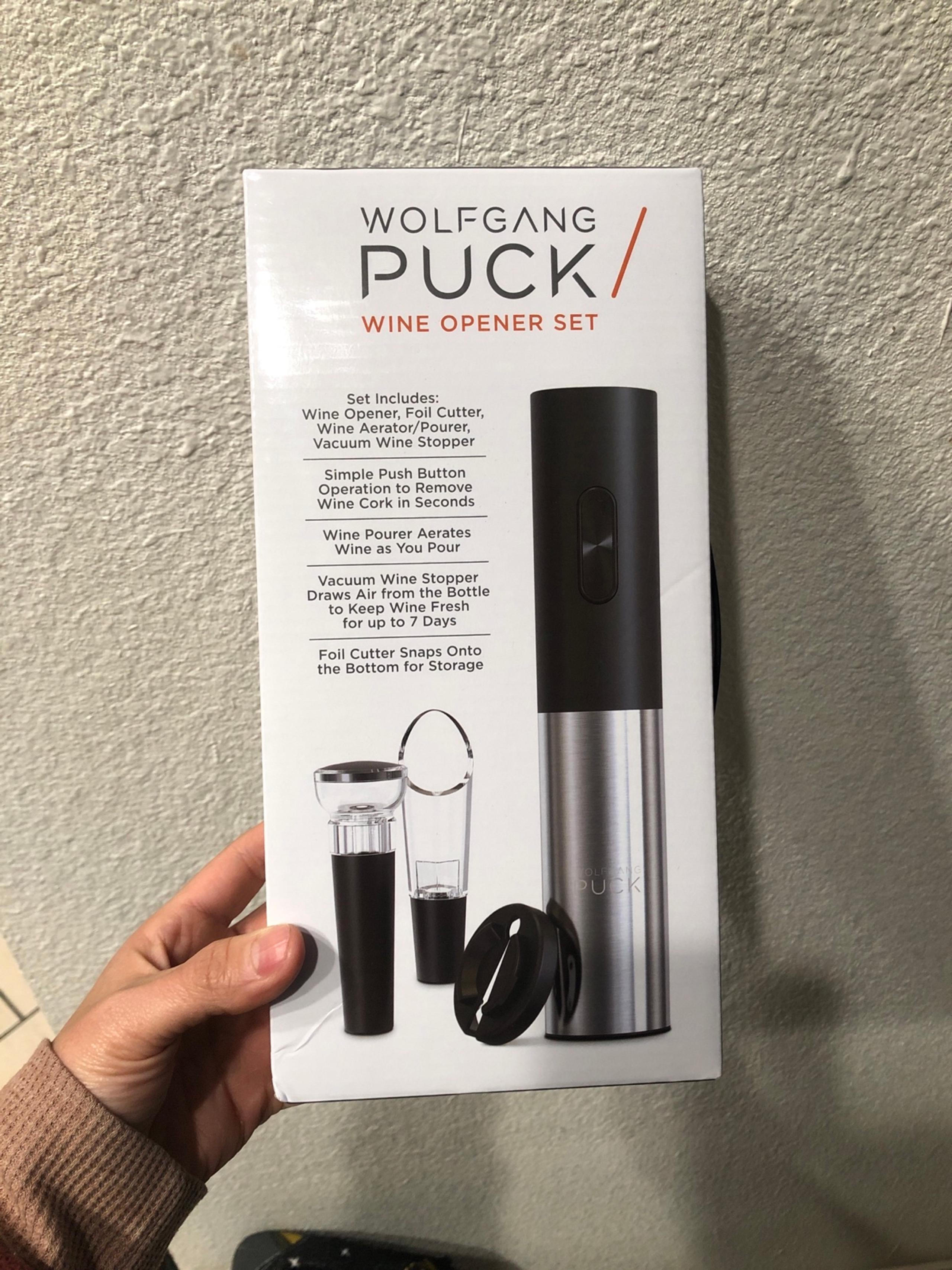 Wolfgang puck wine opener set