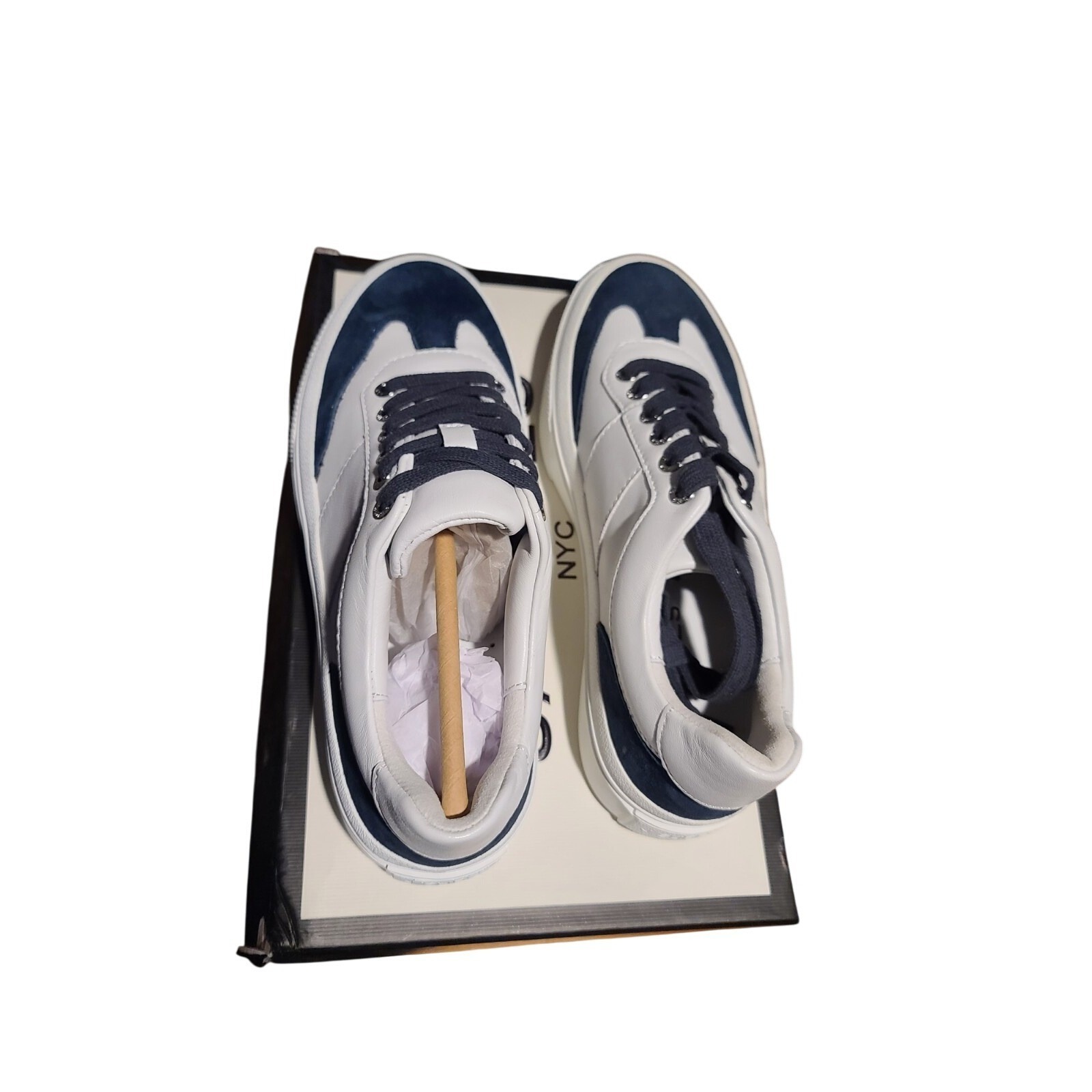 NWT Gabbie J/Slides Women's Size 6 Shoes White and Navy