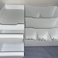 New Makeup Organizer for Vanity, White Cosmetics Organizer, Cosmetic Organizer