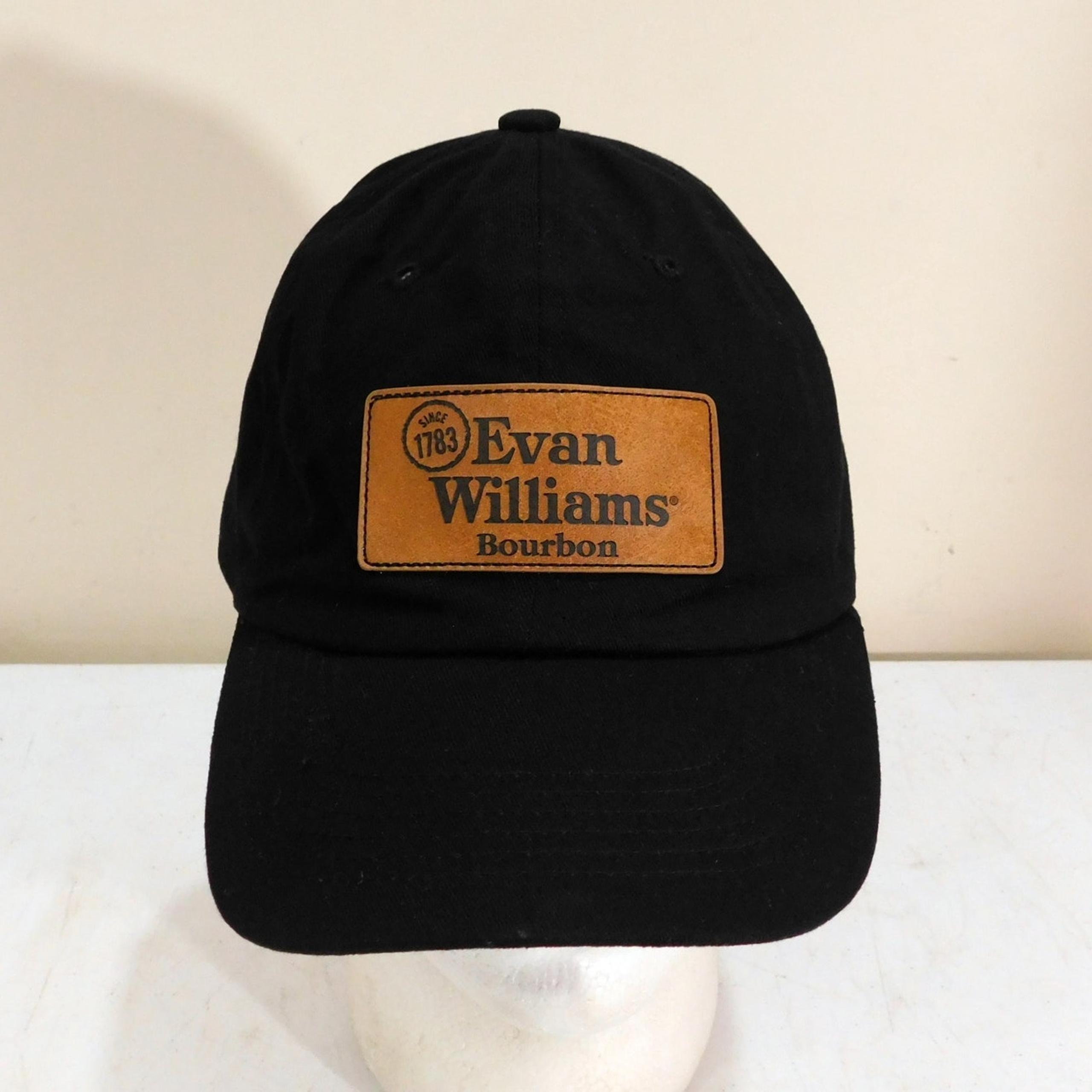 Gearmill Evan Williams Bourbon Strapback Hat Adjustable Leather Logo Patch