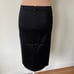 ATM Anthony Thomas Melillo Black Satin Tuxedo Pencil Skirt AW9050 KL EUC Size 0