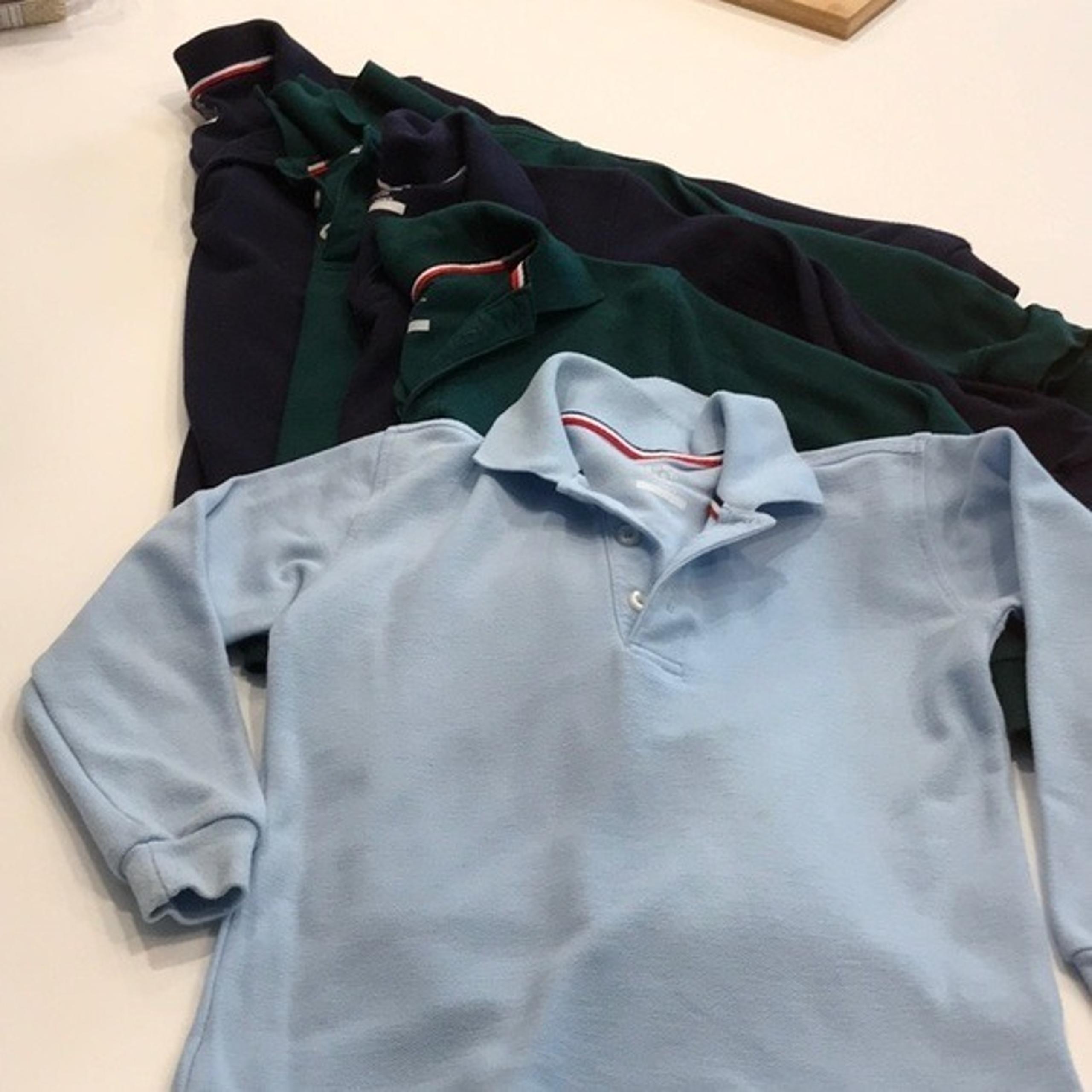 5 French Toast long sleeve uniform polos size s 6/7