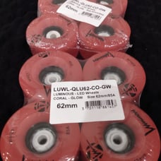Luminous LED Outdoor Quad Wheels Coral Glow