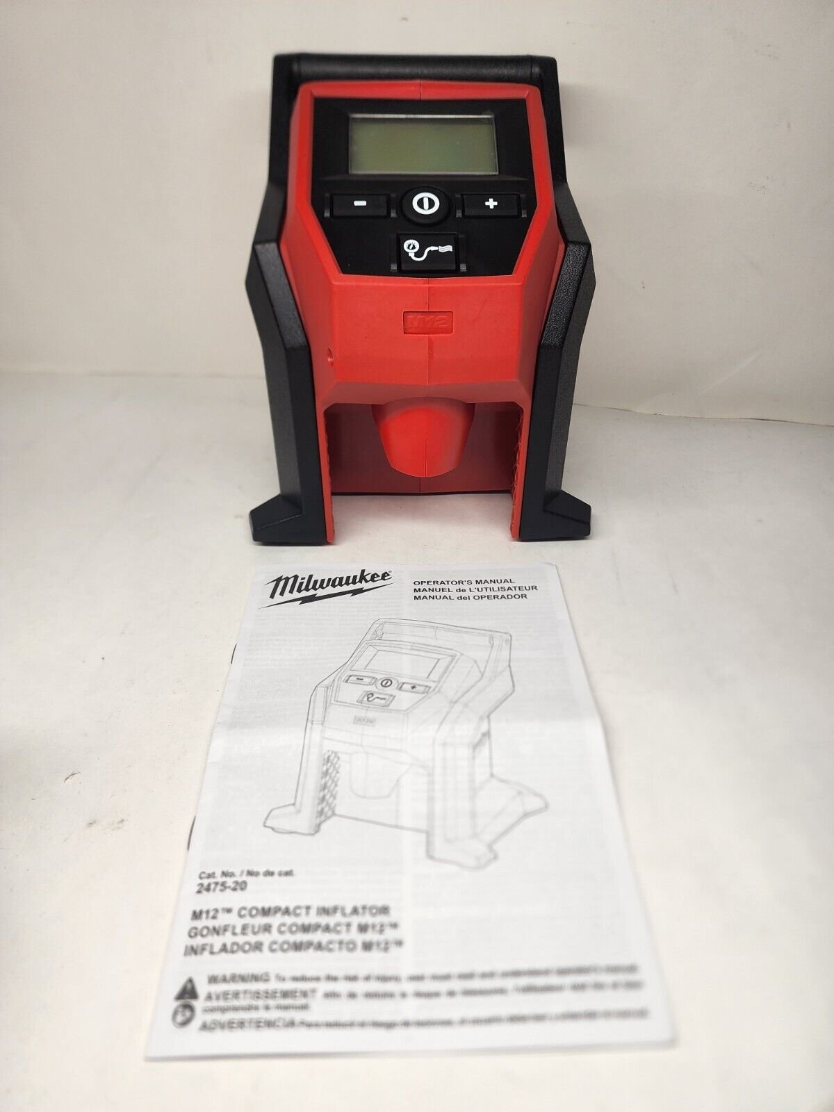 Milwaukee 2475-20 M12 12 Volt Cordless Compact Inflator New Open Box Tool Only