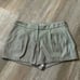 Jennifer Lopez Metallic Sparkle Dress Shorts Silver Gray Size 12