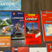 Vintage European Map Lot France Italy France Switzerland London Ireland