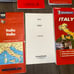 Vintage European Map Lot France Italy France Switzerland London Ireland