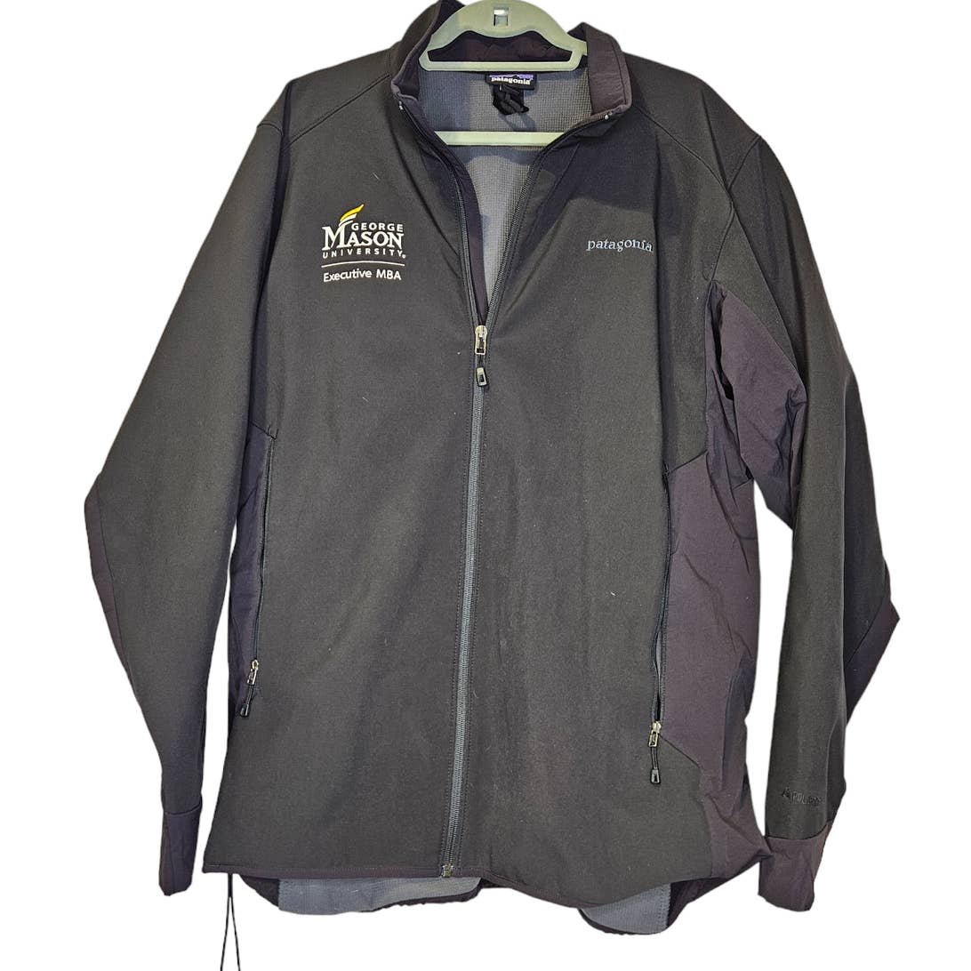 Patagonia XXL Adze Hybrid Jacket Black George Mason University GMU Executive MBA