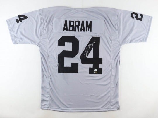 Johnathan Abram Las Vegas Raiders Signed Custom Jersey (JSA & Players Ink)