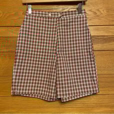 Vintage 60s Fruit of the Loom red plaid shorts