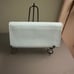 NWT Dooney & Bourke Pale Blue Pebble Grain Foldover Wallet