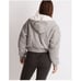 Madewell MWL Reversible Puffer Hoodie Jacket Cropped Grey Size XS NWT