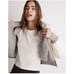 Madewell MWL Reversible Puffer Hoodie Jacket Cropped Grey Size XS NWT