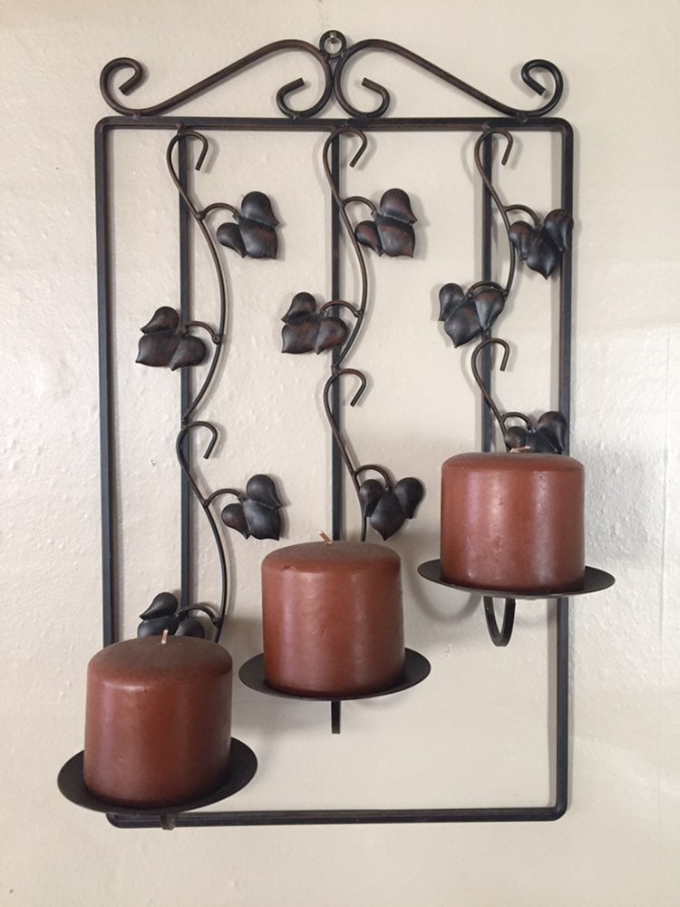 (2) NEW Vine Wall Candle Holders