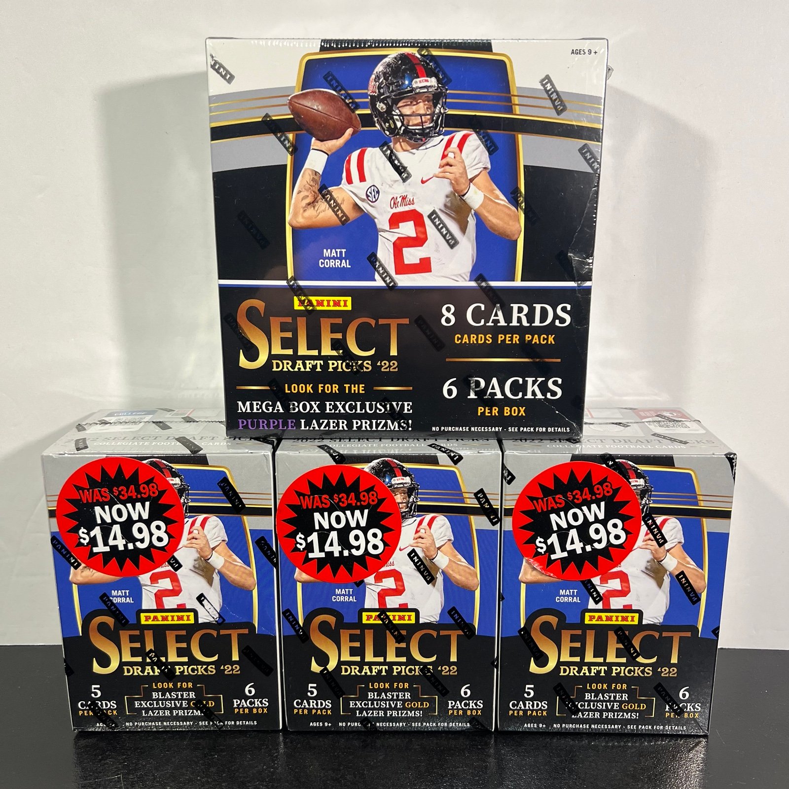 2022 panini select draft picks football mega box and blaster boxes