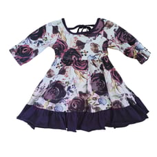 Eliza Grace Clothing Co Purple Floral Dress