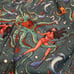 Culprit Get It Kraken Green Ocean Swim Trunks Shorts Mens Size Small