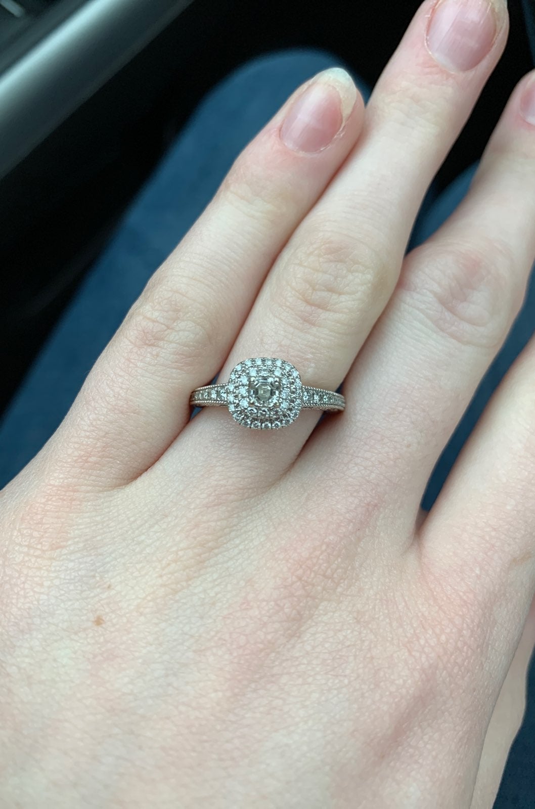 Real diamond ring