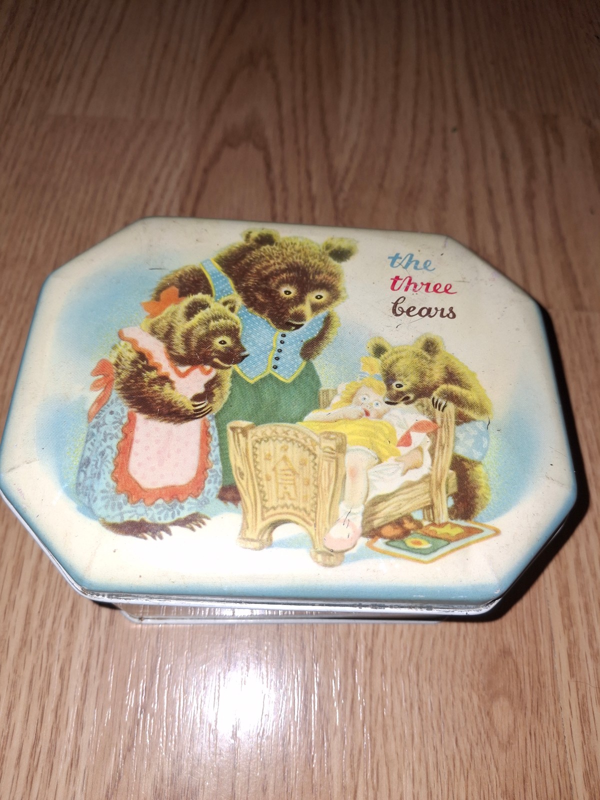 The Three Bears vintage tin