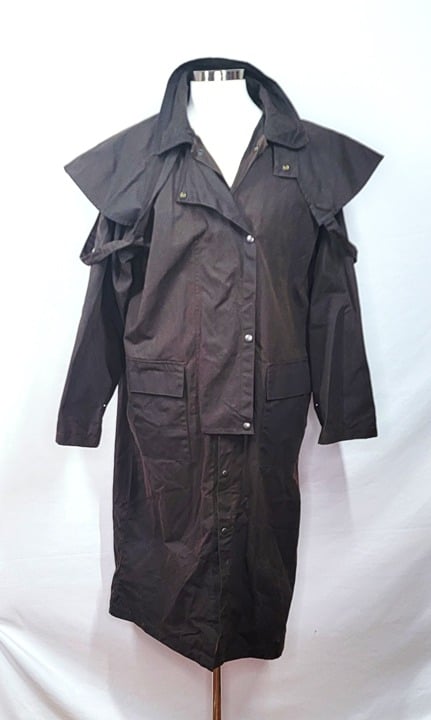 Australian Sydney Oilskin Company Western Long Rider Men's Coat Cape Large EPC