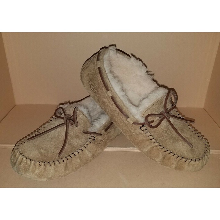 UGG Dakota Chestnut Moccasin Slippers 5612 Women's Size 6 NEW