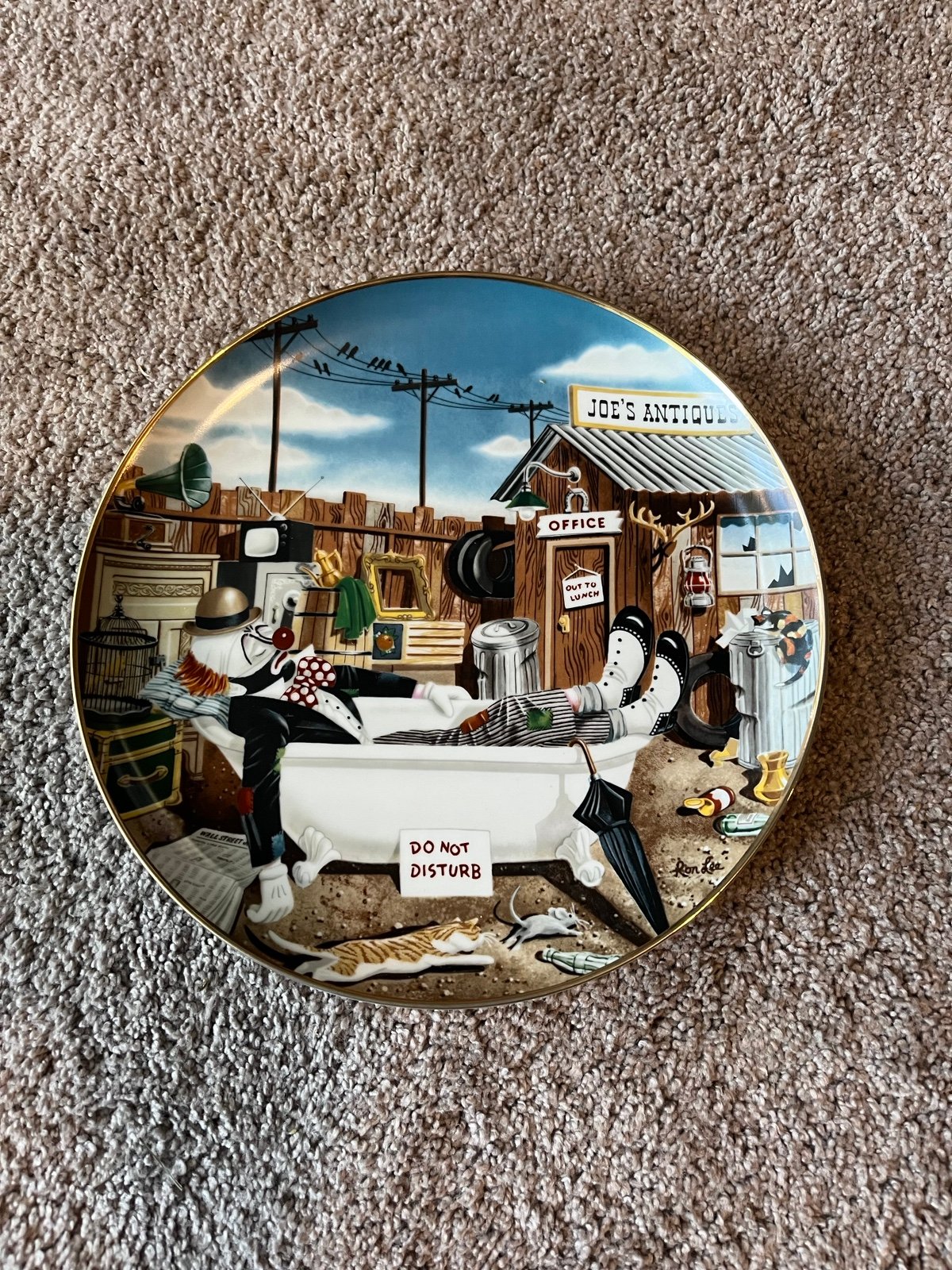 Clown Collectors plate- Ron Lee Do Not Disturb” Limited Edition #1025.