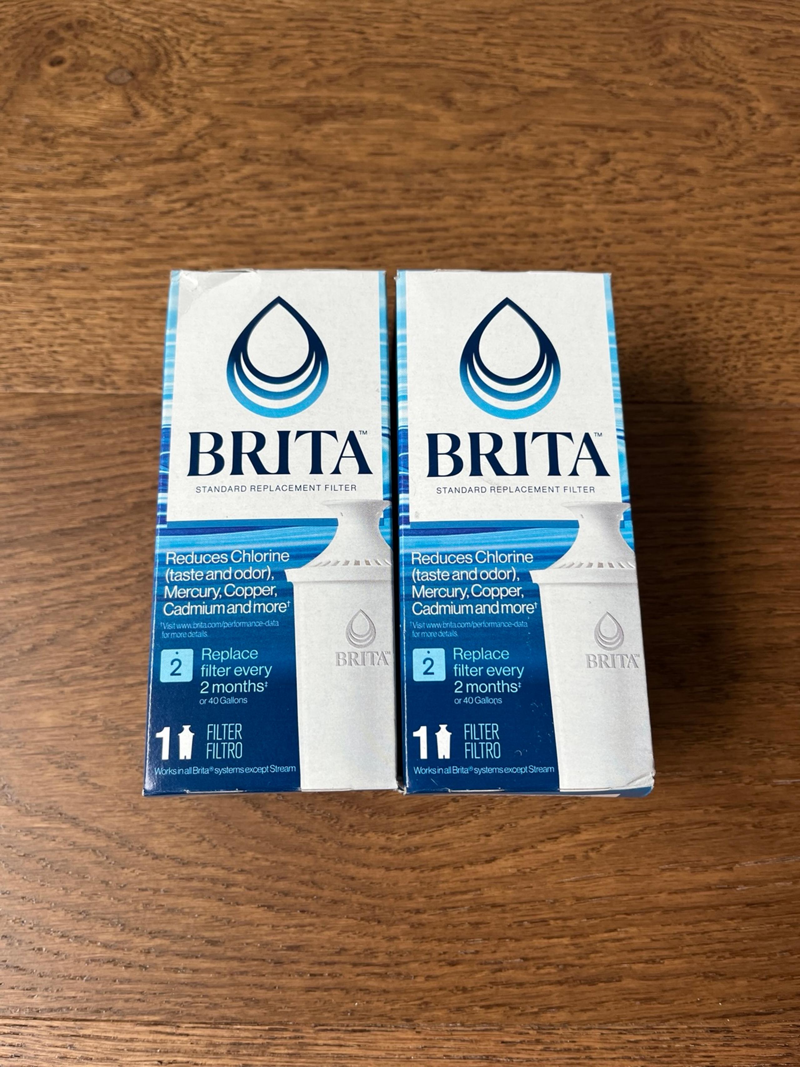 Brita Standard Pitcher Replacement Water Filters, 2-Pack, Brand New!