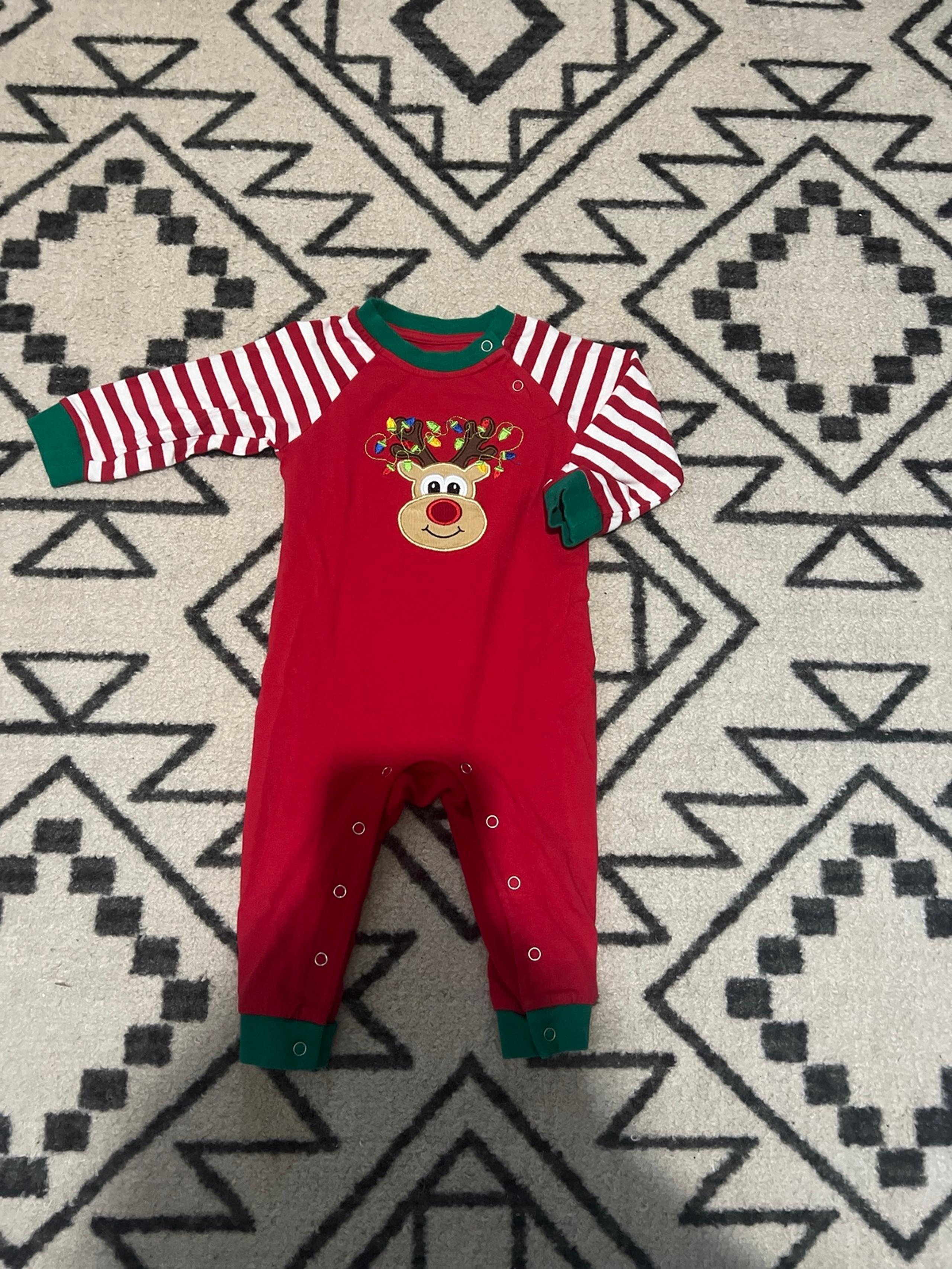 Baby boy Christmas romper