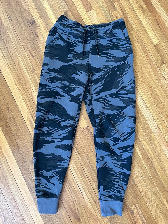 Nike Tech Fleece Jogger Pants Size Small Mens Black Grey Heather Camo cu4497-068