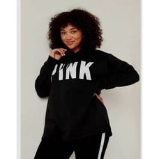 NEW WITH TAGS VICTORIA SECRET PINK CAMPUS PULLOVER FLEECE HOODIE