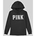 NEW WITH TAGS VICTORIA SECRET PINK CAMPUS PULLOVER FLEECE HOODIE