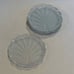 Frosted Glass Seashell Coasters set of 4