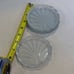 Frosted Glass Seashell Coasters set of 4
