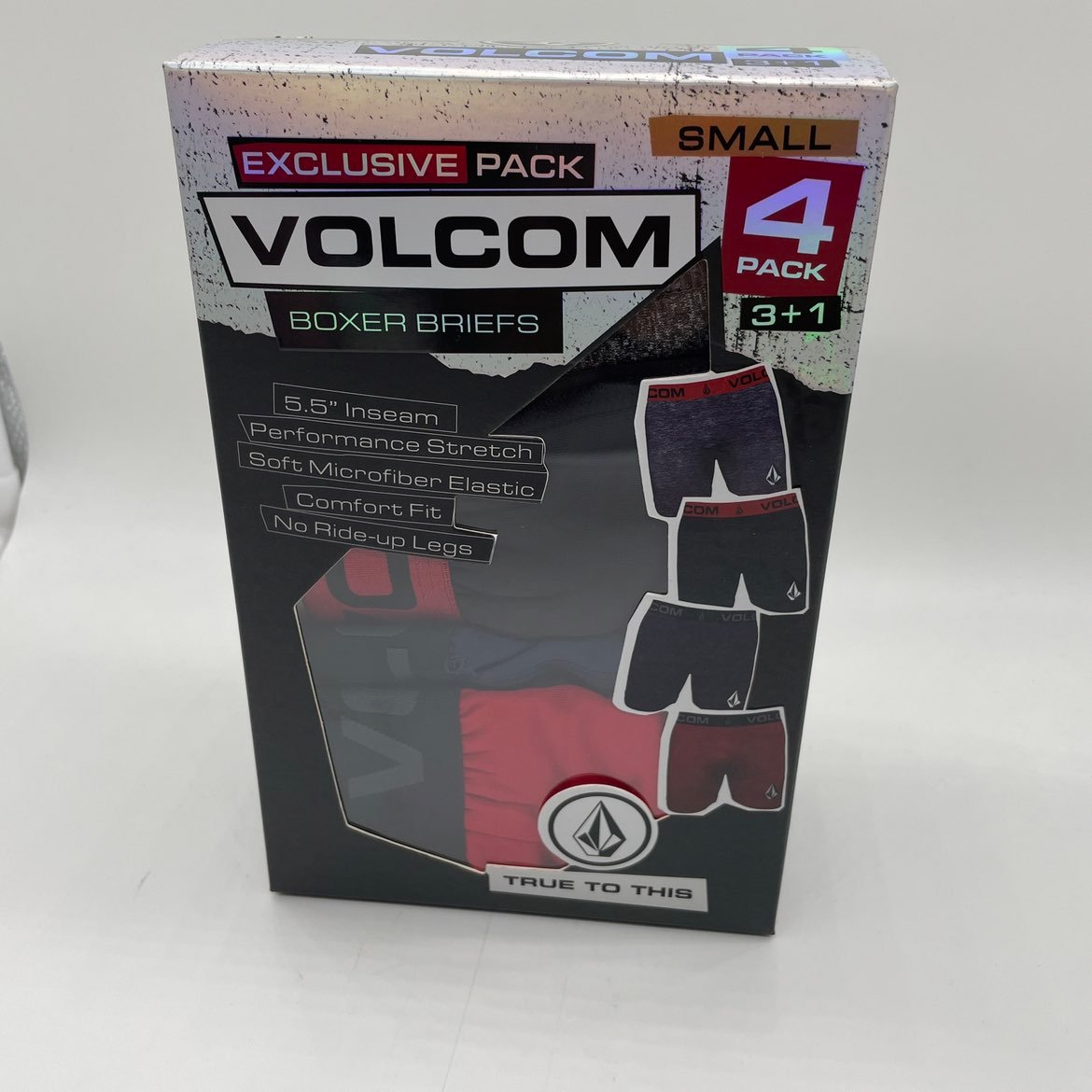 Volcom no rise boxer briefs small 4pk