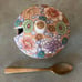 RARE Kutani Antique Japanese Hand Painted Floral Gold Gilt Porcelain Sugar Dish