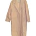 Vintage A Trigere Trench Coat Light Pink Long Open Front Jacket Overcoat Size 6