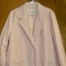 Vintage A Trigere Trench Coat Light Pink Long Open Front Jacket Overcoat Size 6