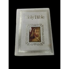 Vintage White Family bible