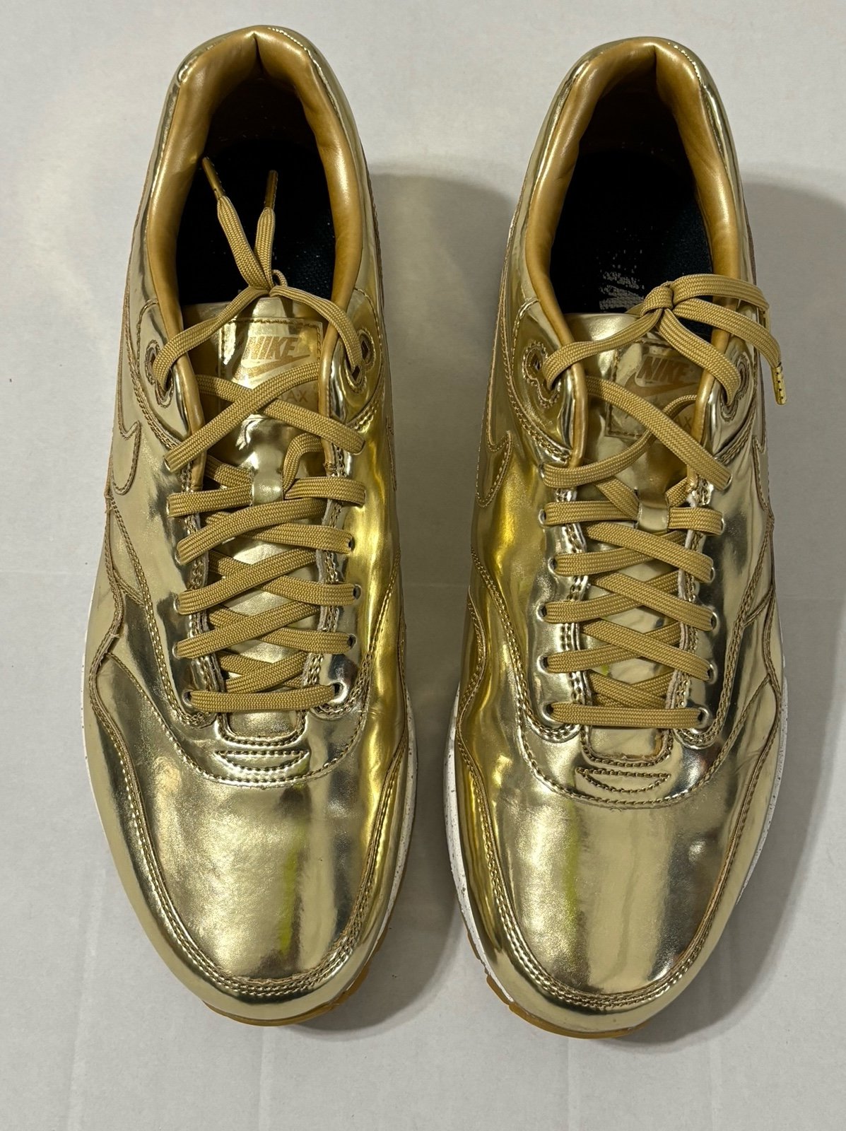 Nike Customized Air Max Gold Chrome Size 13