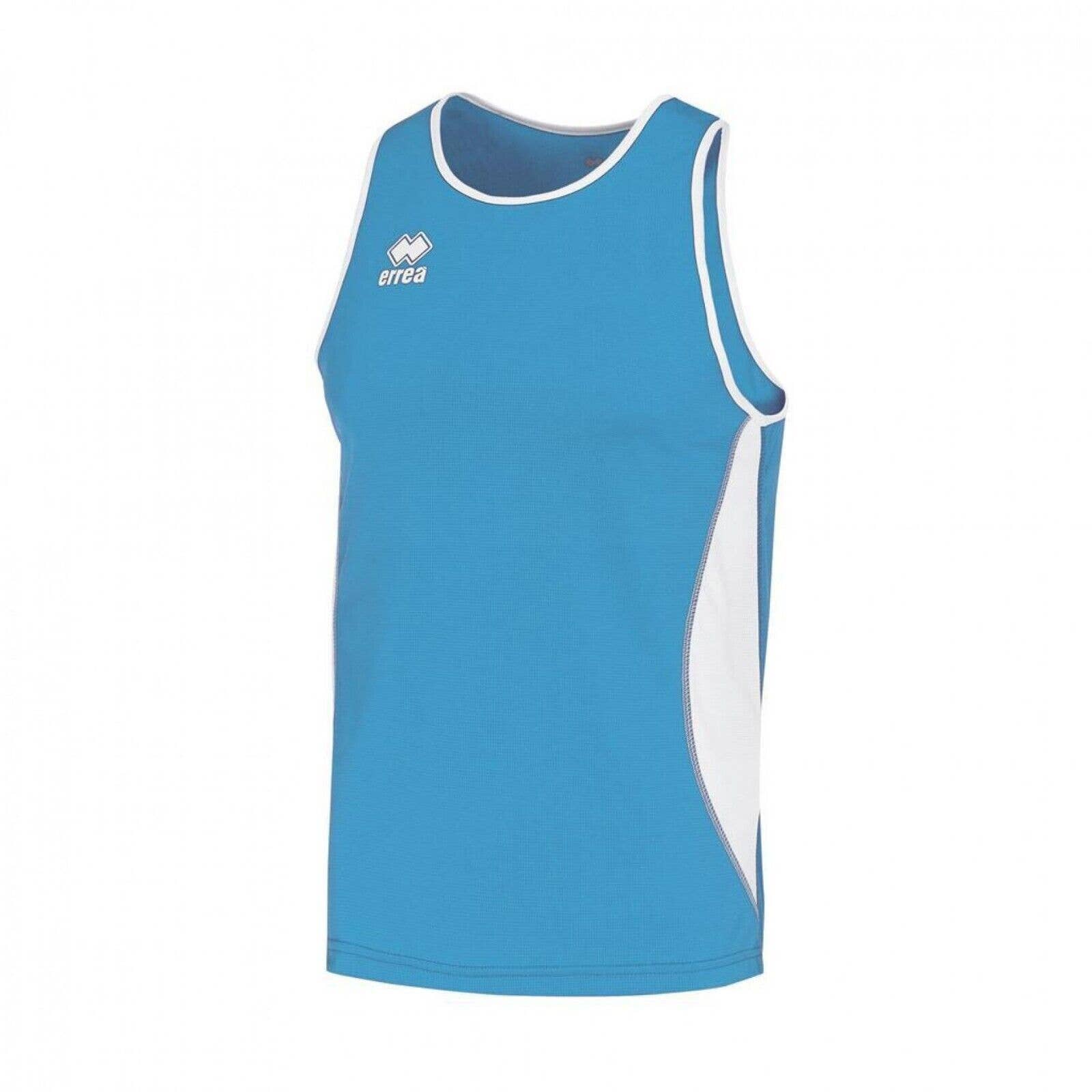 NWT ERREA Robson Tank Top Tee Sleeveless Round Neck Blue White M