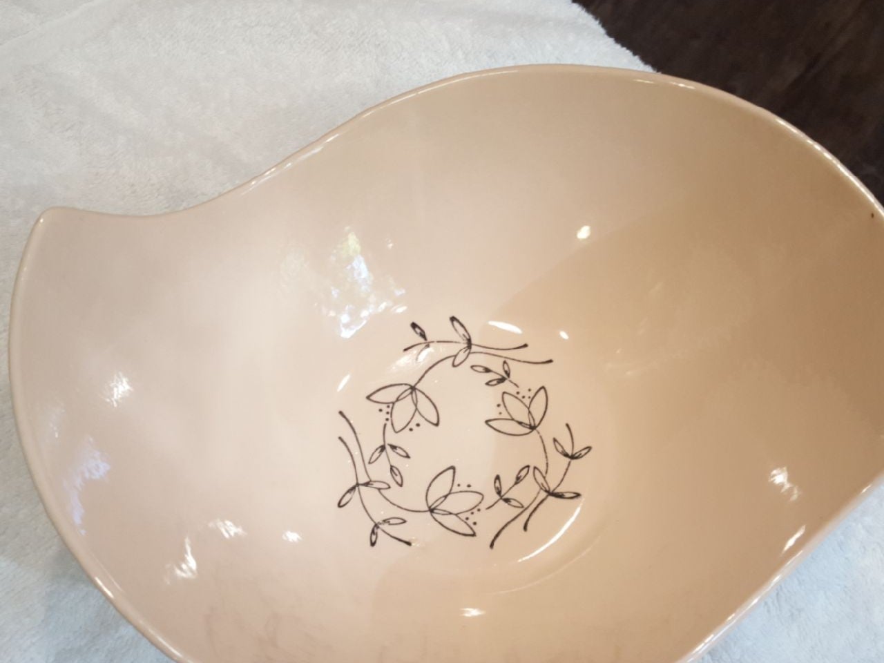 MCM vintage flower bowl