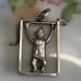 Rare Antique Sterling Articulated Flipping Clown Charm
