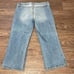 Vintage 90’s Y2K Playboy Capri Low Rise Flare Denim Jeans Embroidered Size 30