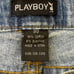 Vintage 90’s Y2K Playboy Capri Low Rise Flare Denim Jeans Embroidered Size 30